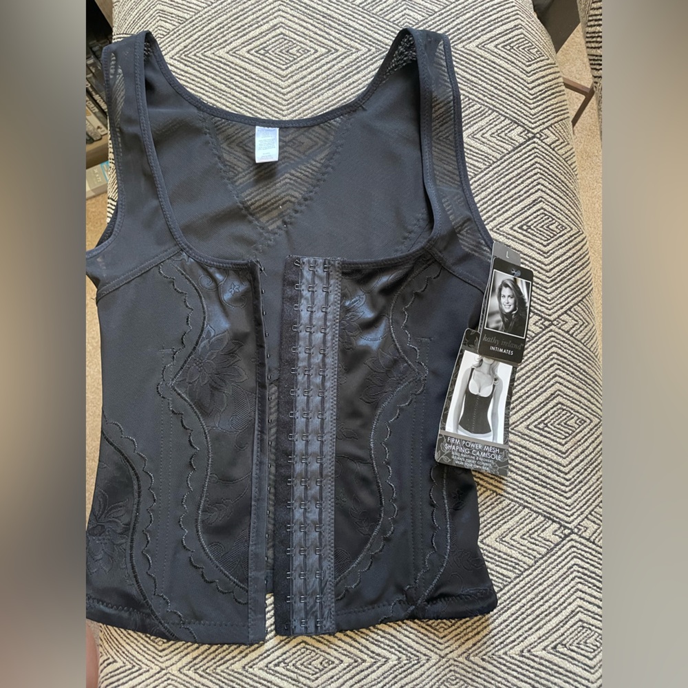 Kathy Ireland Black Shapewear Top